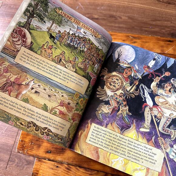 Vintage 1998 How We Crossed The West The Adventures Of Lewis & Clark Book - Picture 7 of 12